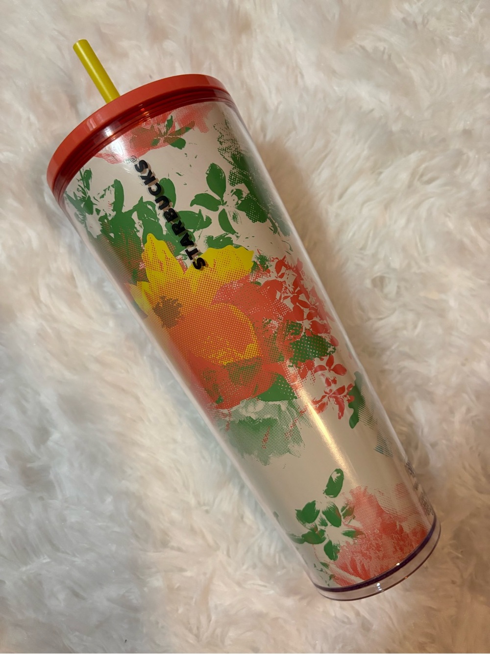 New Starbucks Floral Tumbler
